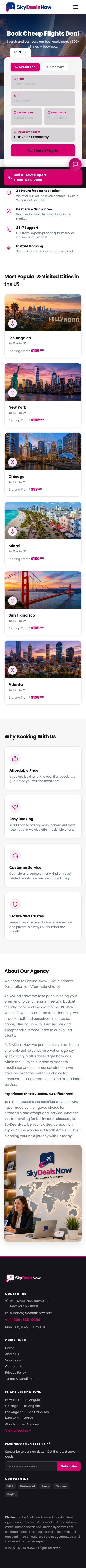 Sky Deals Now mobile view