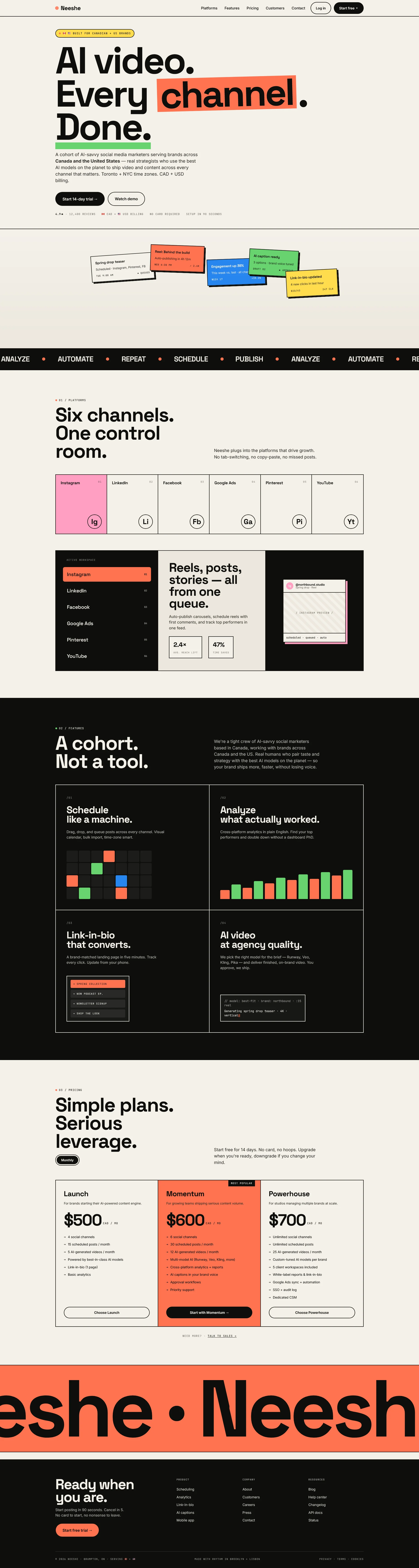 Neeshe — website by Omnox Technologies